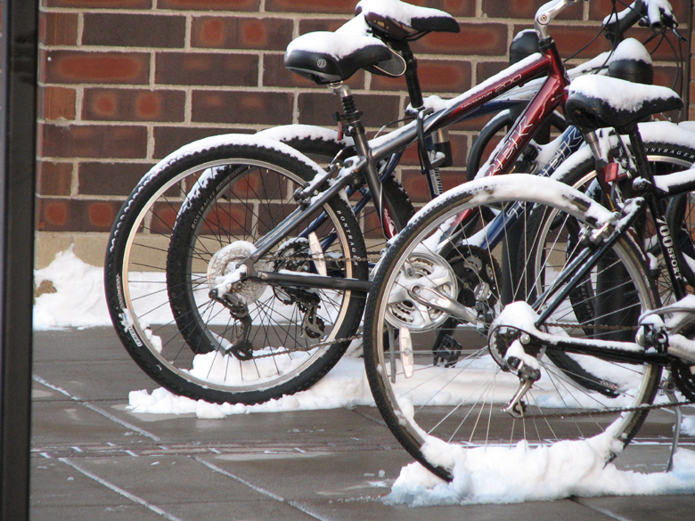 frosting on the bikes