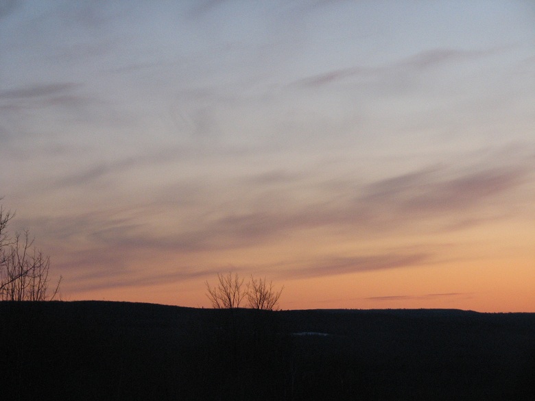 On the way to catch sunset on Lake Superior