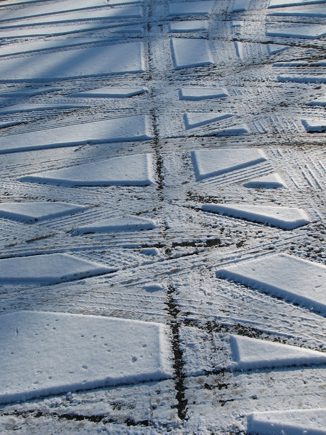 tracks on snow